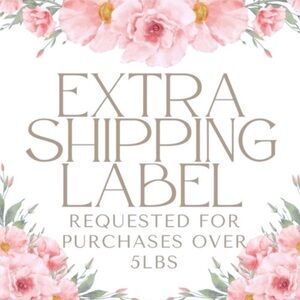 Floral Extra Shipping Label